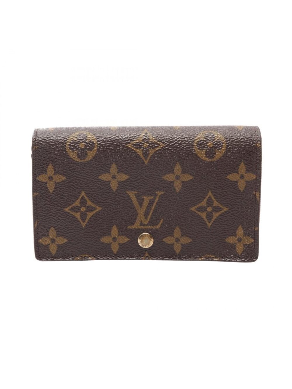 Louis Vuitton Bifold Wallet Porte Monnaie Billets Monogram Leather Tresor